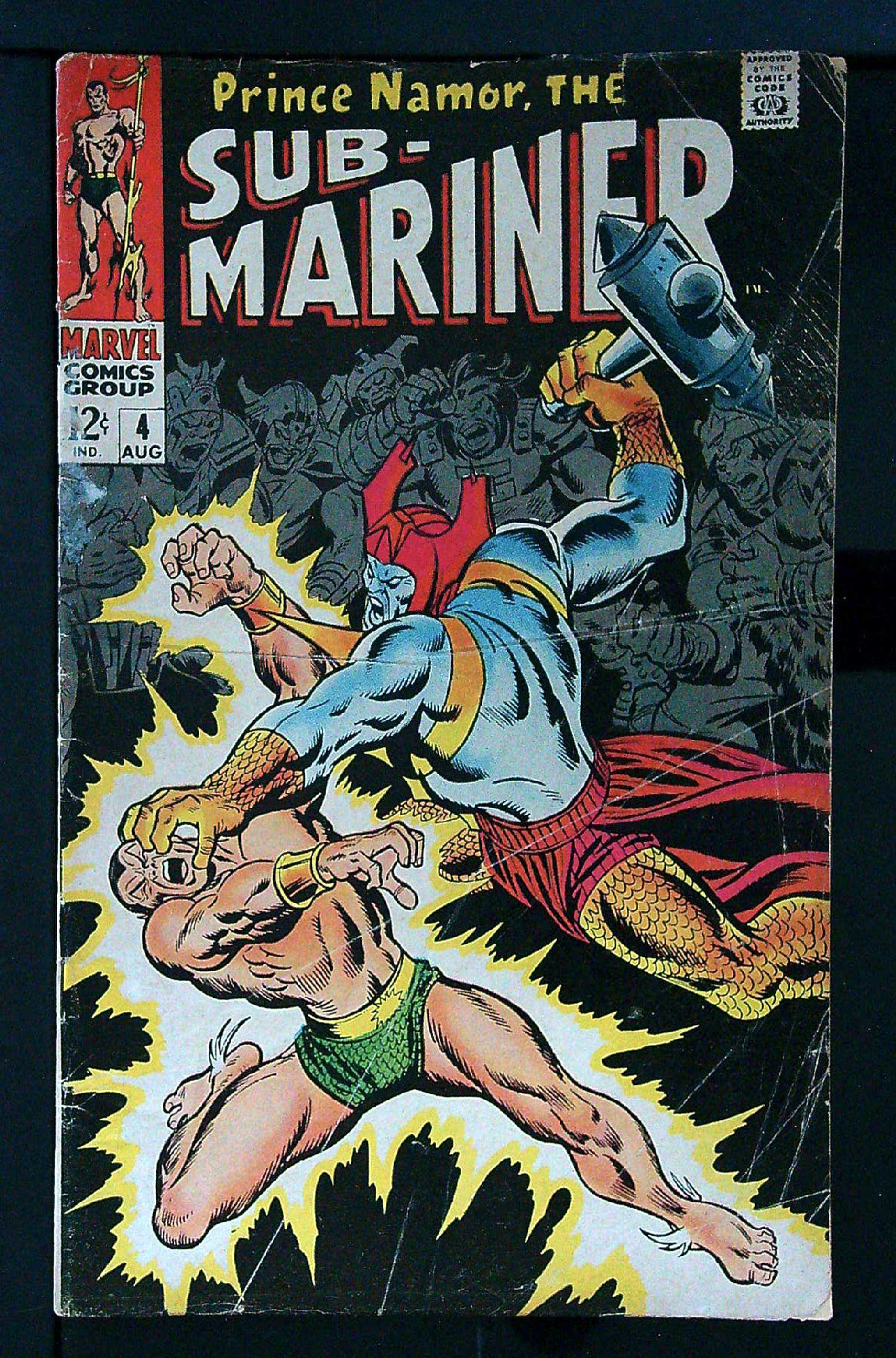 Cover of Sub-Mariner (Vol 1) #4. One of 250,000 Vintage American Comics on sale from Krypton!