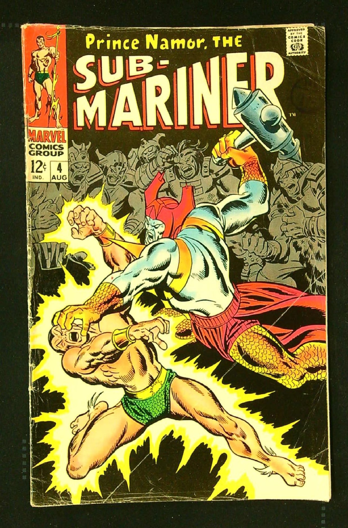Cover of Sub-Mariner (Vol 1) #4. One of 250,000 Vintage American Comics on sale from Krypton!