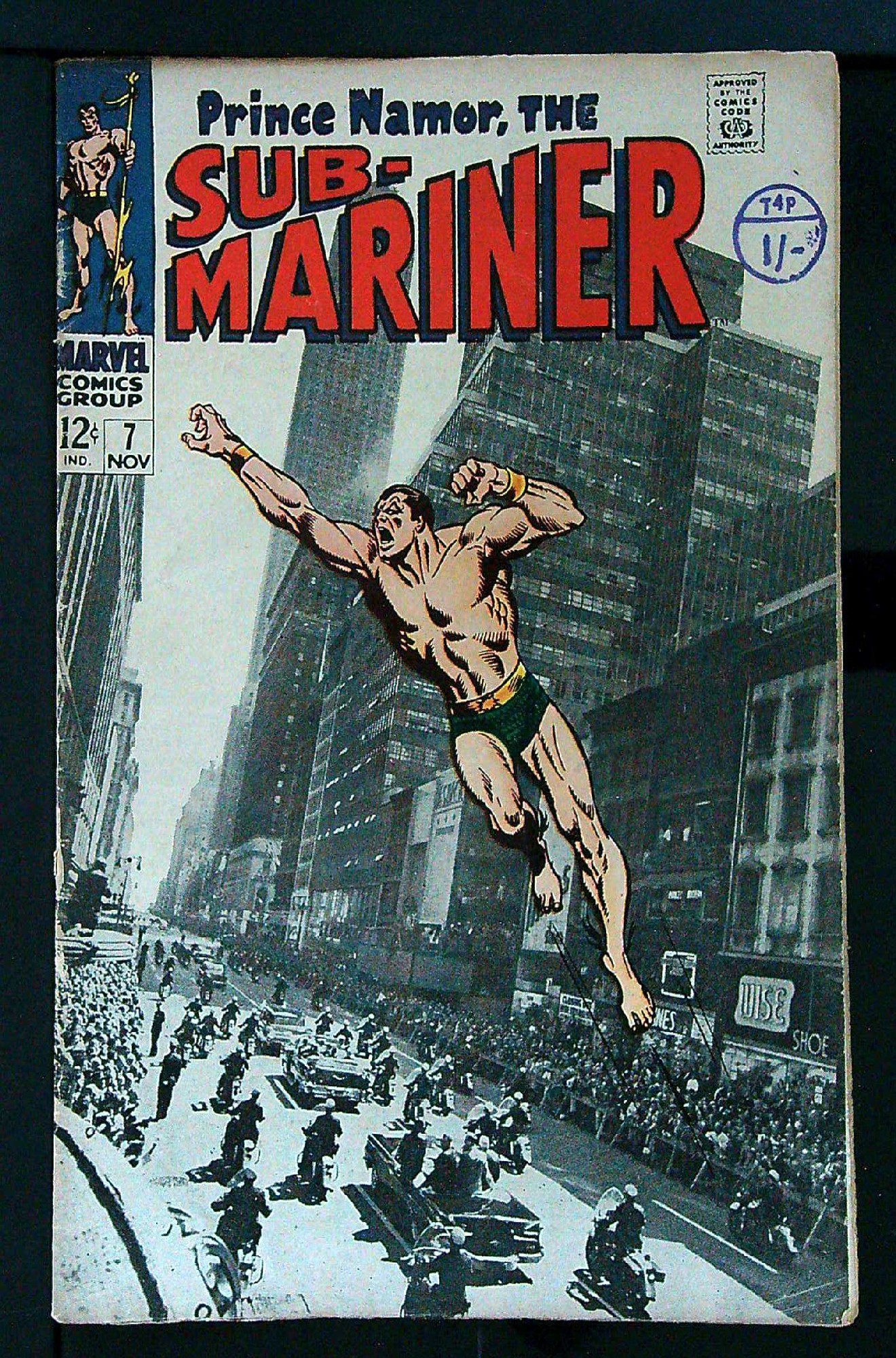 Cover of Sub-Mariner (Vol 1) #7. One of 250,000 Vintage American Comics on sale from Krypton!