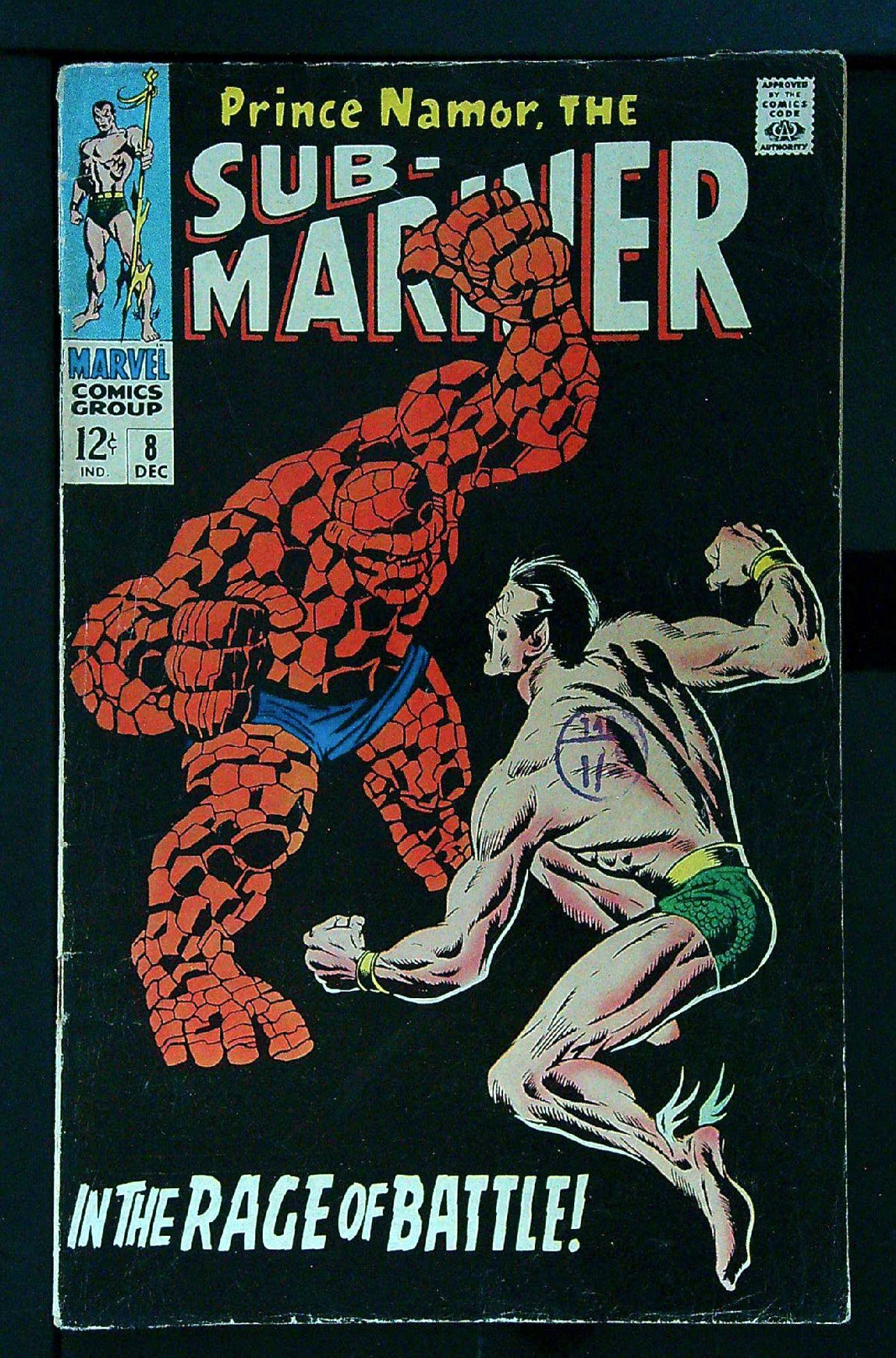 Cover of Sub-Mariner (Vol 1) #8. One of 250,000 Vintage American Comics on sale from Krypton!
