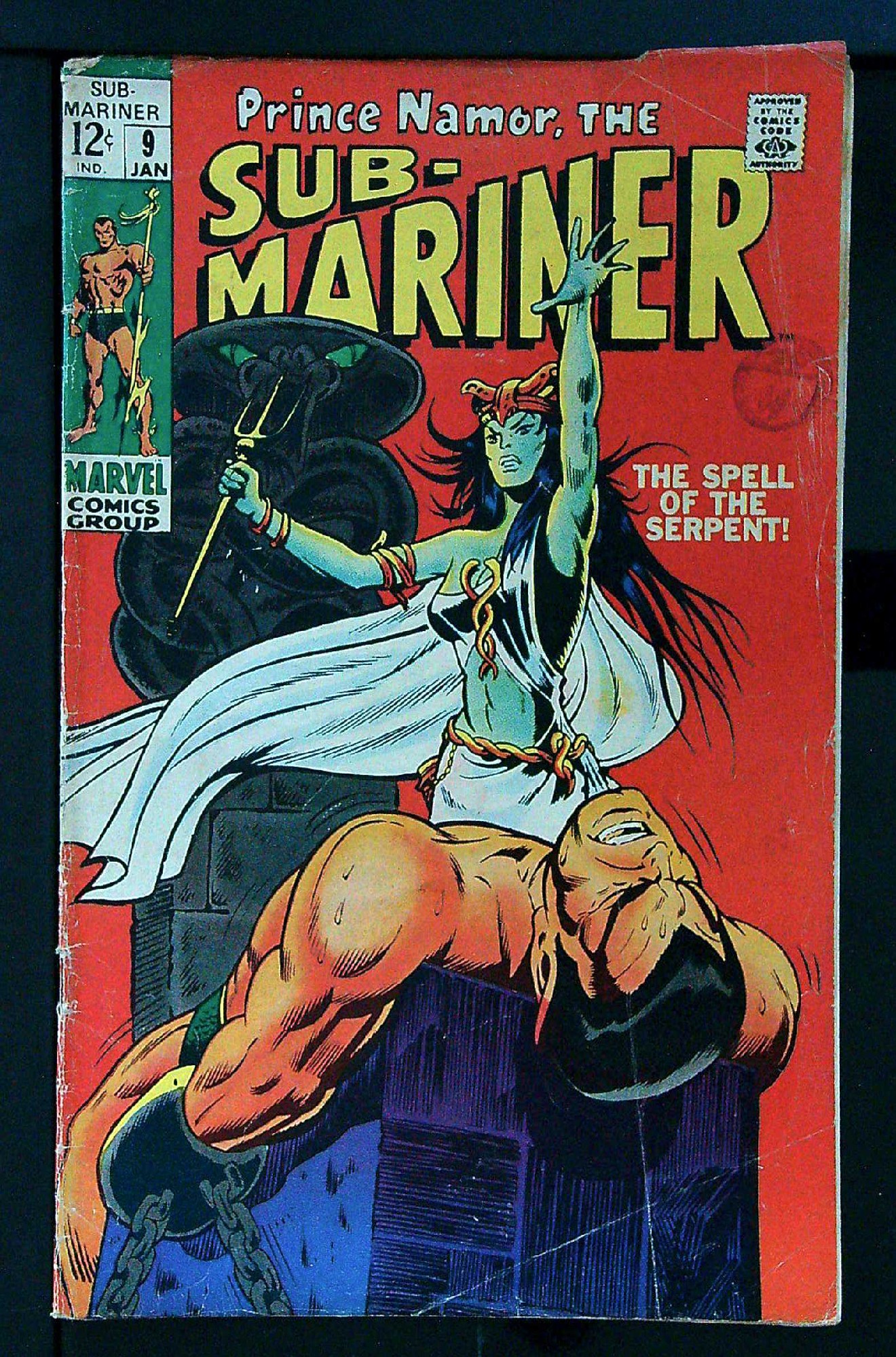 Cover of Sub-Mariner (Vol 1) #9. One of 250,000 Vintage American Comics on sale from Krypton!