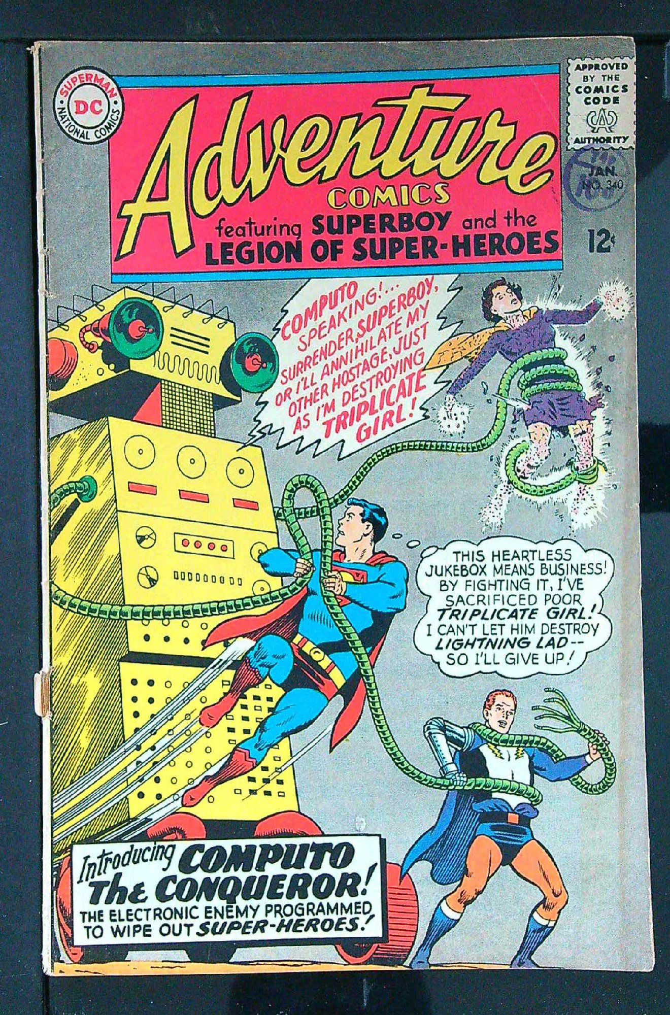 Cover of Adventure Comics (Vol 1) #340. One of 250,000 Vintage American Comics on sale from Krypton!