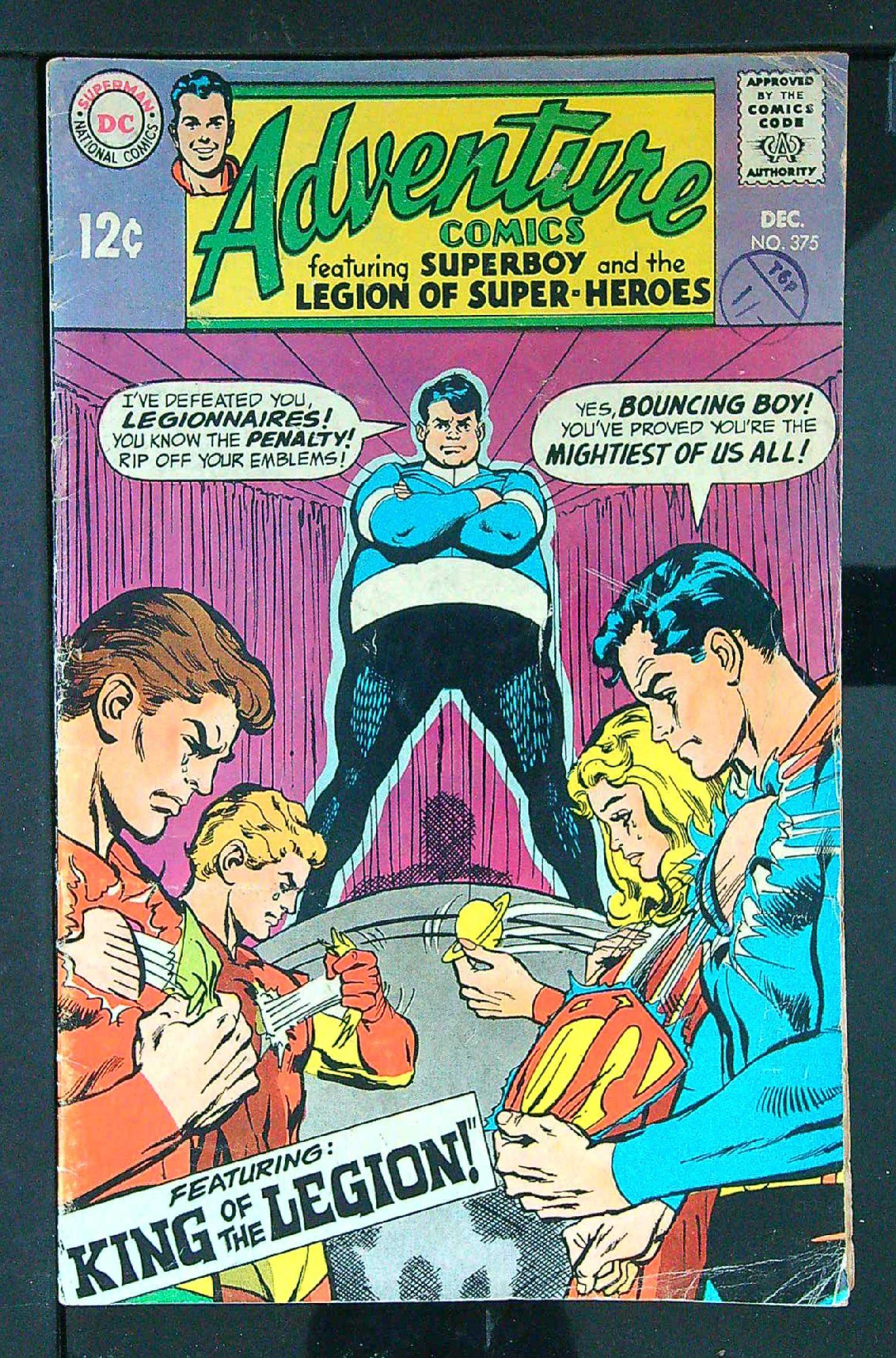 Cover of Adventure Comics (Vol 1) #375. One of 250,000 Vintage American Comics on sale from Krypton!