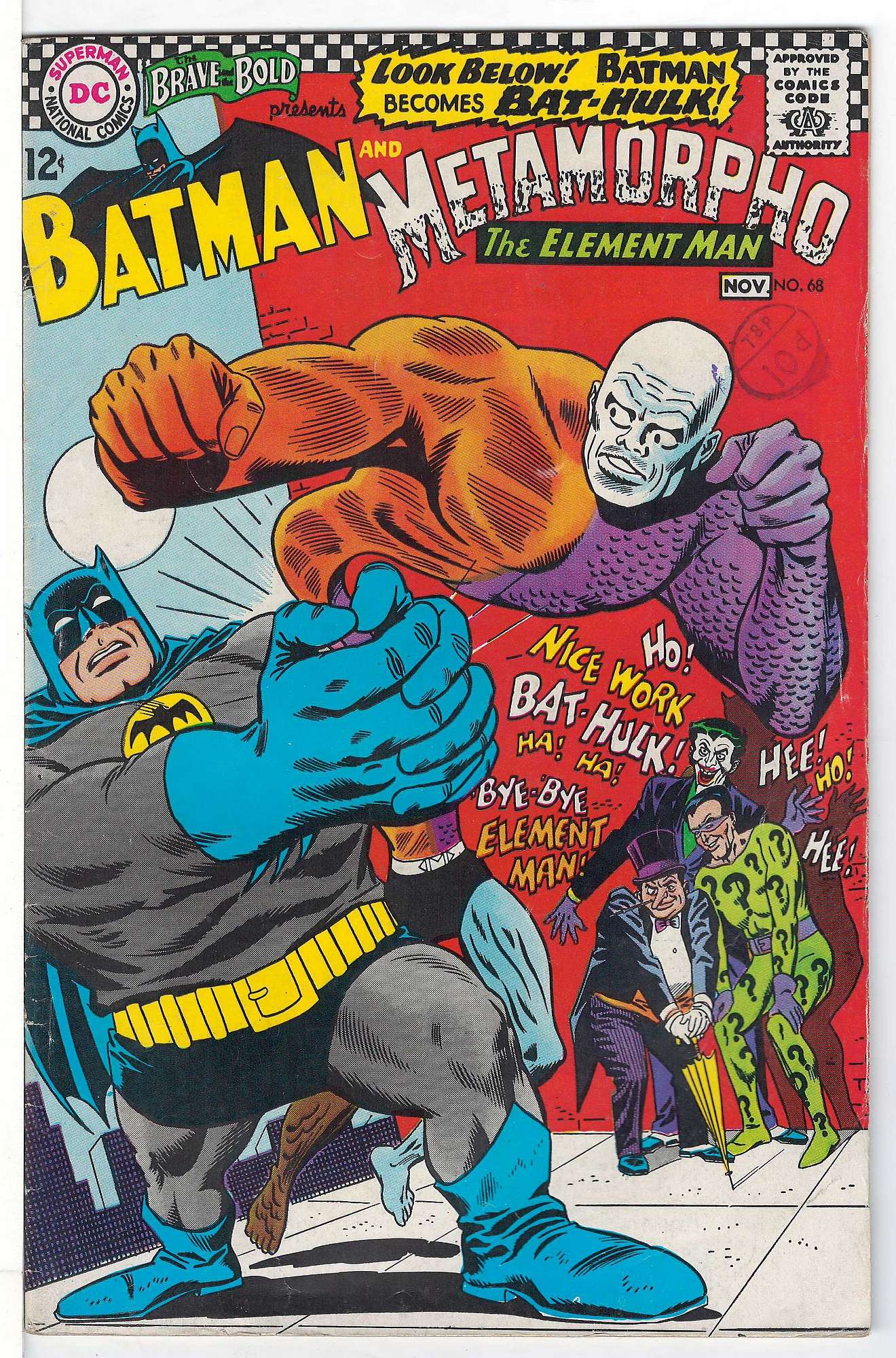 Cover of Brave & The Bold (Vol 1) #68. One of 250,000 Vintage American Comics on sale from Krypton!