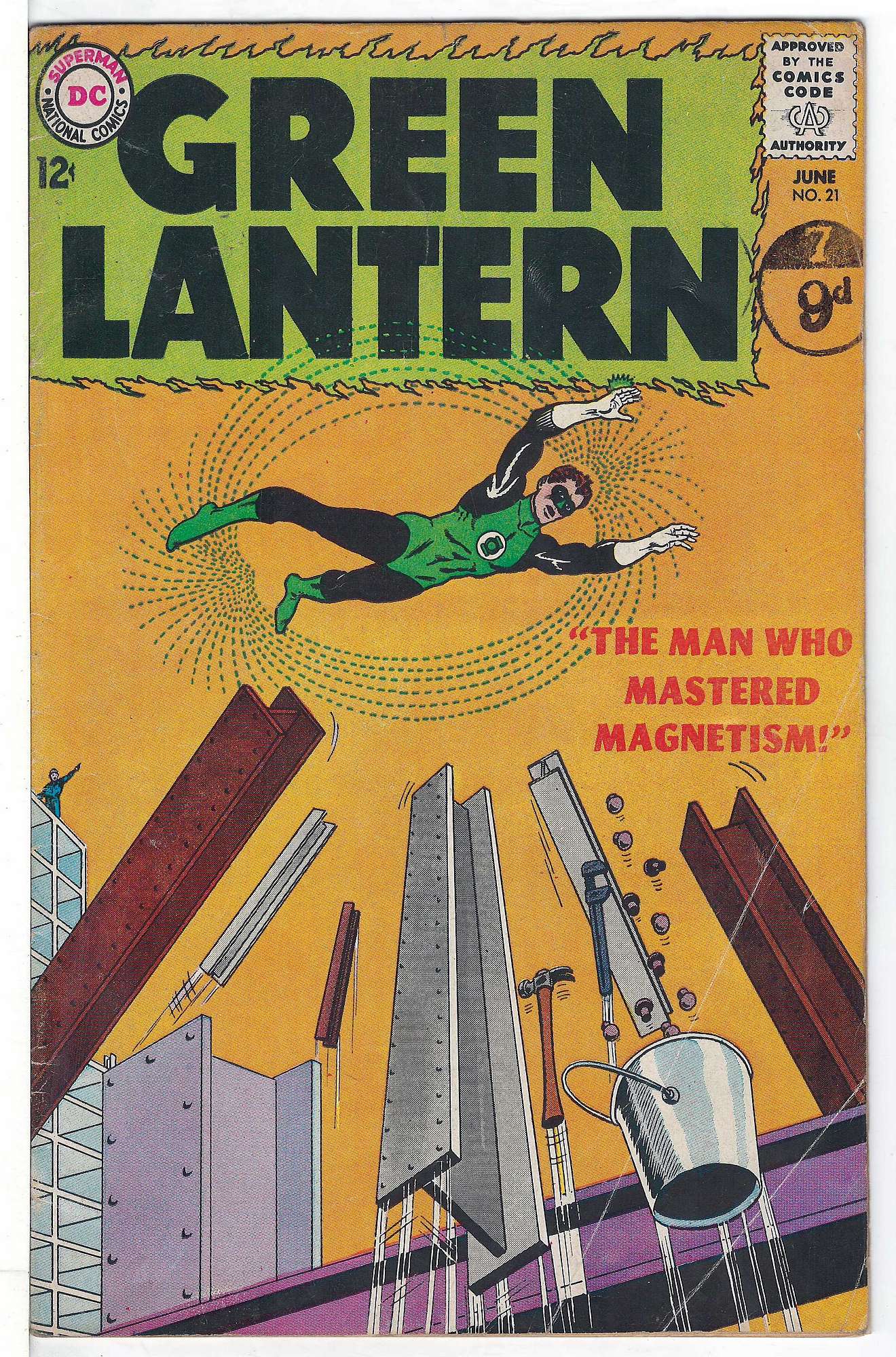 Cover of Green Lantern (Vol 2) #21. One of 250,000 Vintage American Comics on sale from Krypton!
