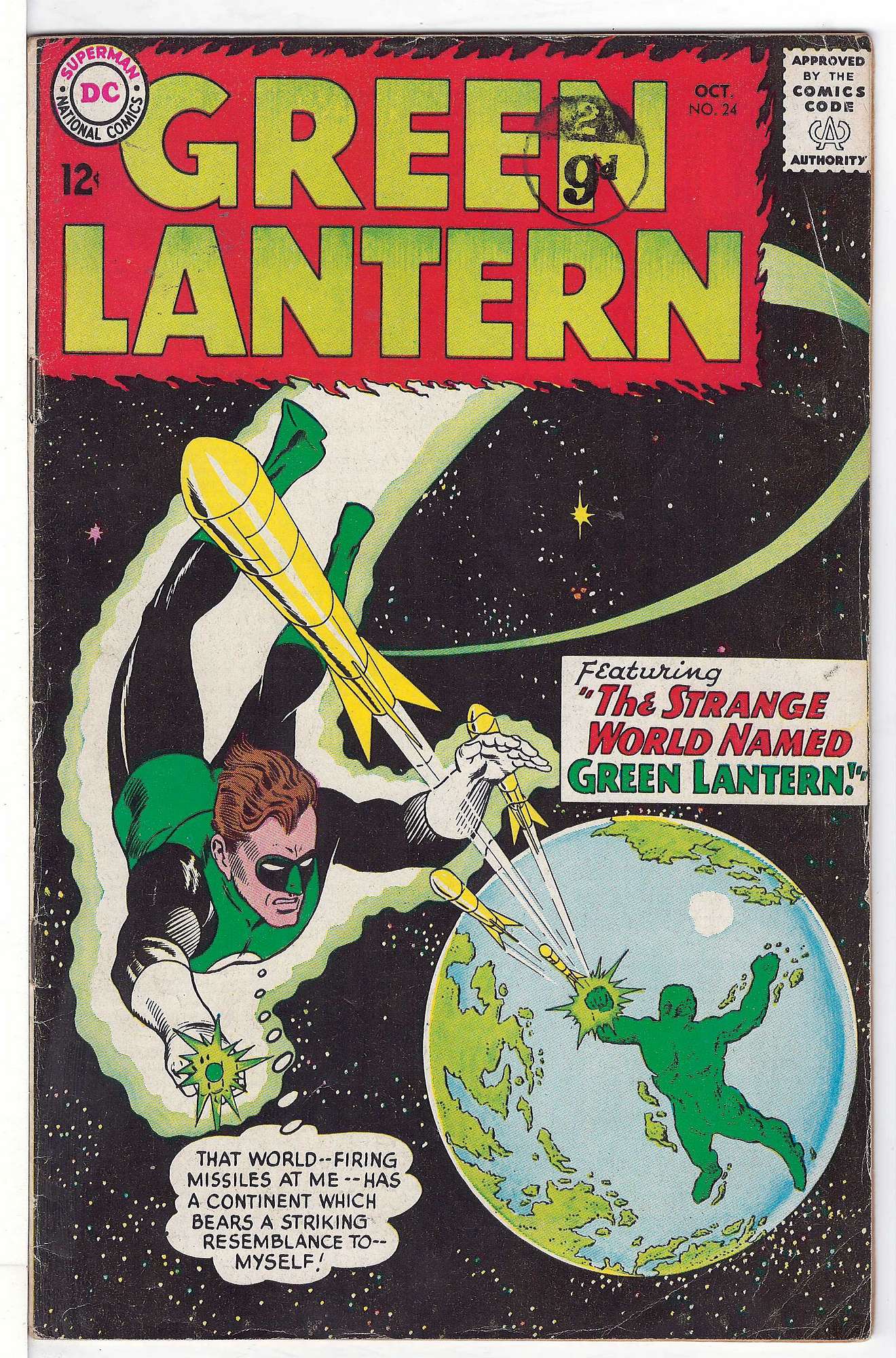 Cover of Green Lantern (Vol 2) #24. One of 250,000 Vintage American Comics on sale from Krypton!