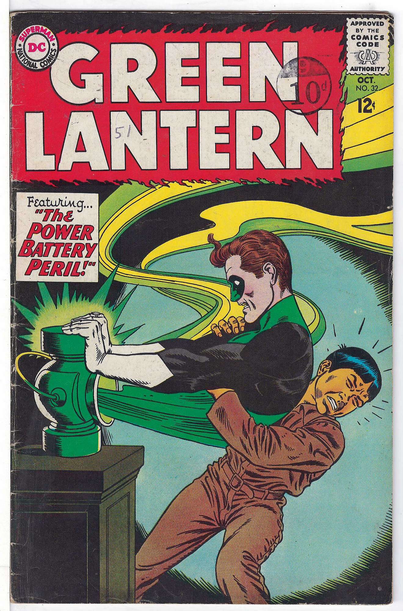 Cover of Green Lantern (Vol 2) #32. One of 250,000 Vintage American Comics on sale from Krypton!