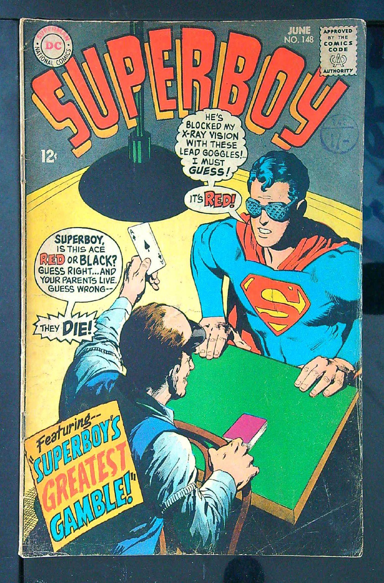 Cover of Superboy (Vol 1) #148. One of 250,000 Vintage American Comics on sale from Krypton!