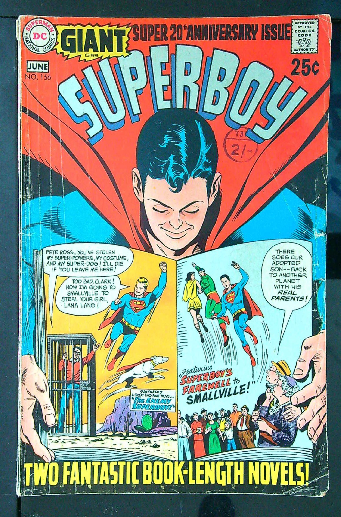 Cover of Superboy (Vol 1) #156. One of 250,000 Vintage American Comics on sale from Krypton!
