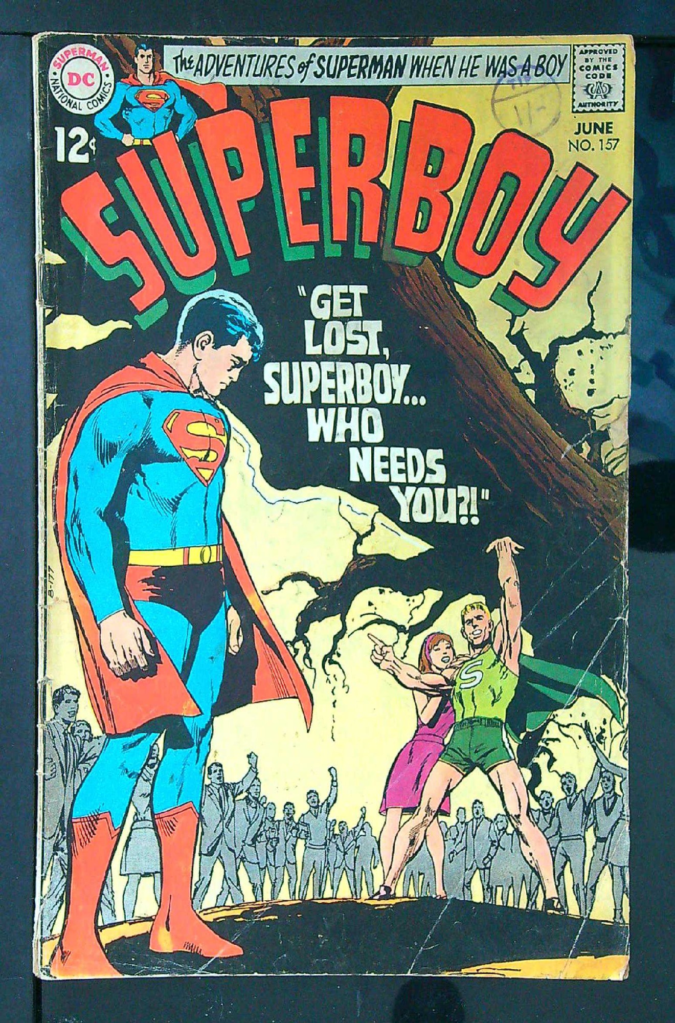 Cover of Superboy (Vol 1) #157. One of 250,000 Vintage American Comics on sale from Krypton!
