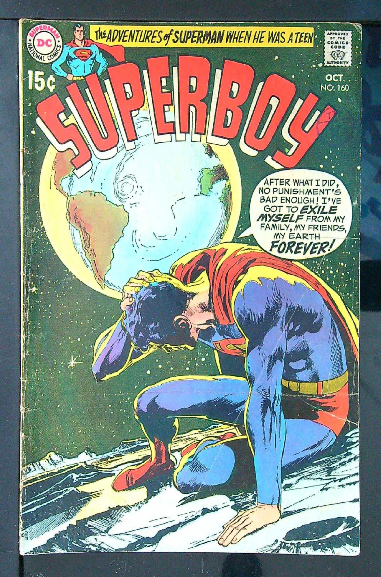 Cover of Superboy (Vol 1) #160. One of 250,000 Vintage American Comics on sale from Krypton!