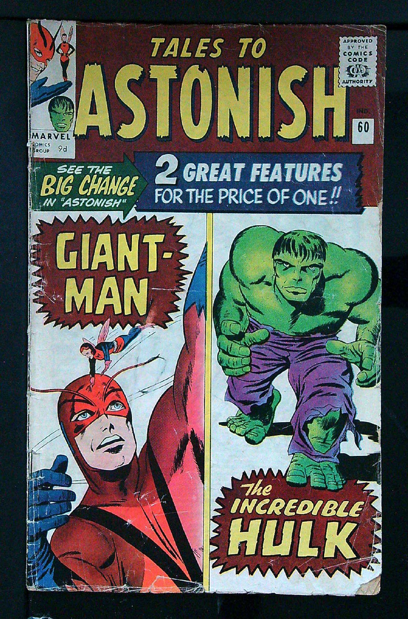 Cover of Tales to Astonish (Vol 1) #60. One of 250,000 Vintage American Comics on sale from Krypton!