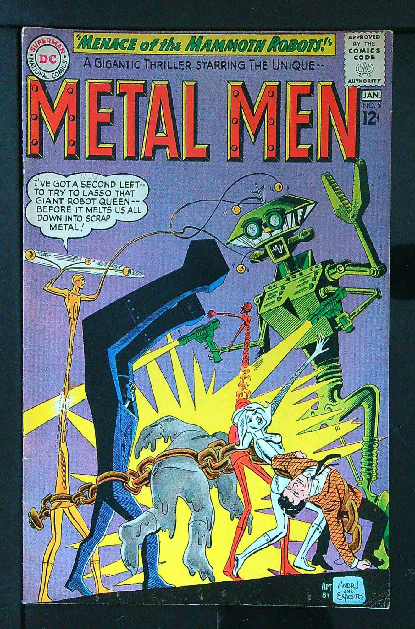 Cover of Metal Men (Vol 1) #5. One of 250,000 Vintage American Comics on sale from Krypton!