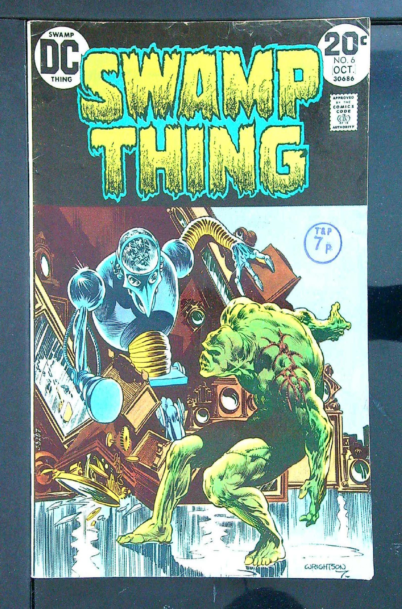 Cover of Swamp Thing (Vol 1) #6. One of 250,000 Vintage American Comics on sale from Krypton!