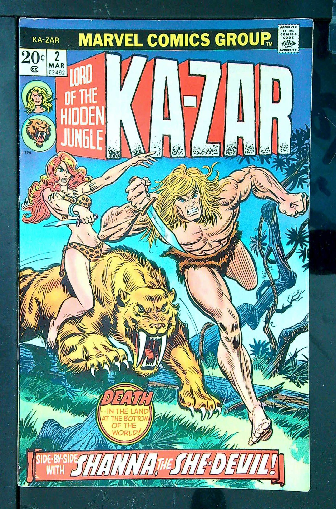 Cover of Ka-Zar (Vol 2) Lord of the Hidden Jungle #2. One of 250,000 Vintage American Comics on sale from Krypton!