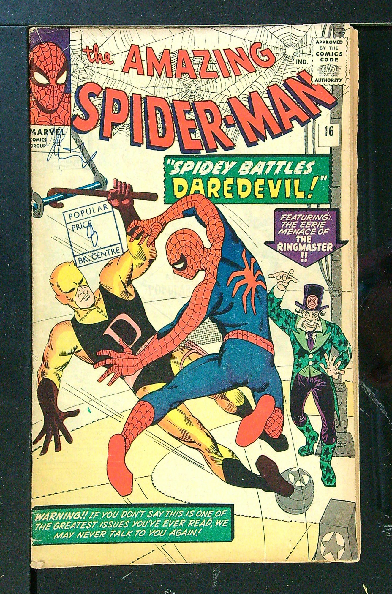 Cover of Amazing Spider-Man (Vol 1) #16. One of 250,000 Vintage American Comics on sale from Krypton!