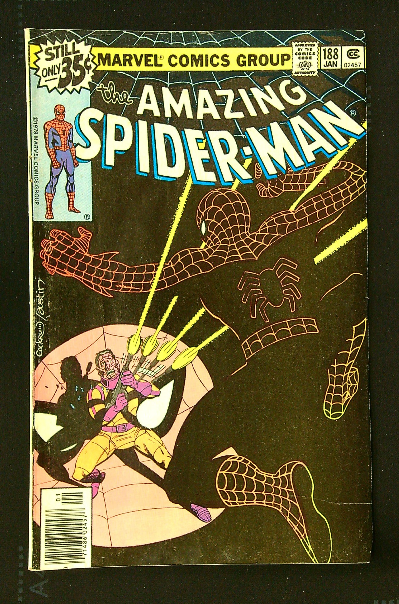 ACTUAL SCAN OF COMIC!<br> Cover of Amazing Spider-Man (Vol 1) #188. One of 250,000 Vintage American Comics on sale from Krypton!