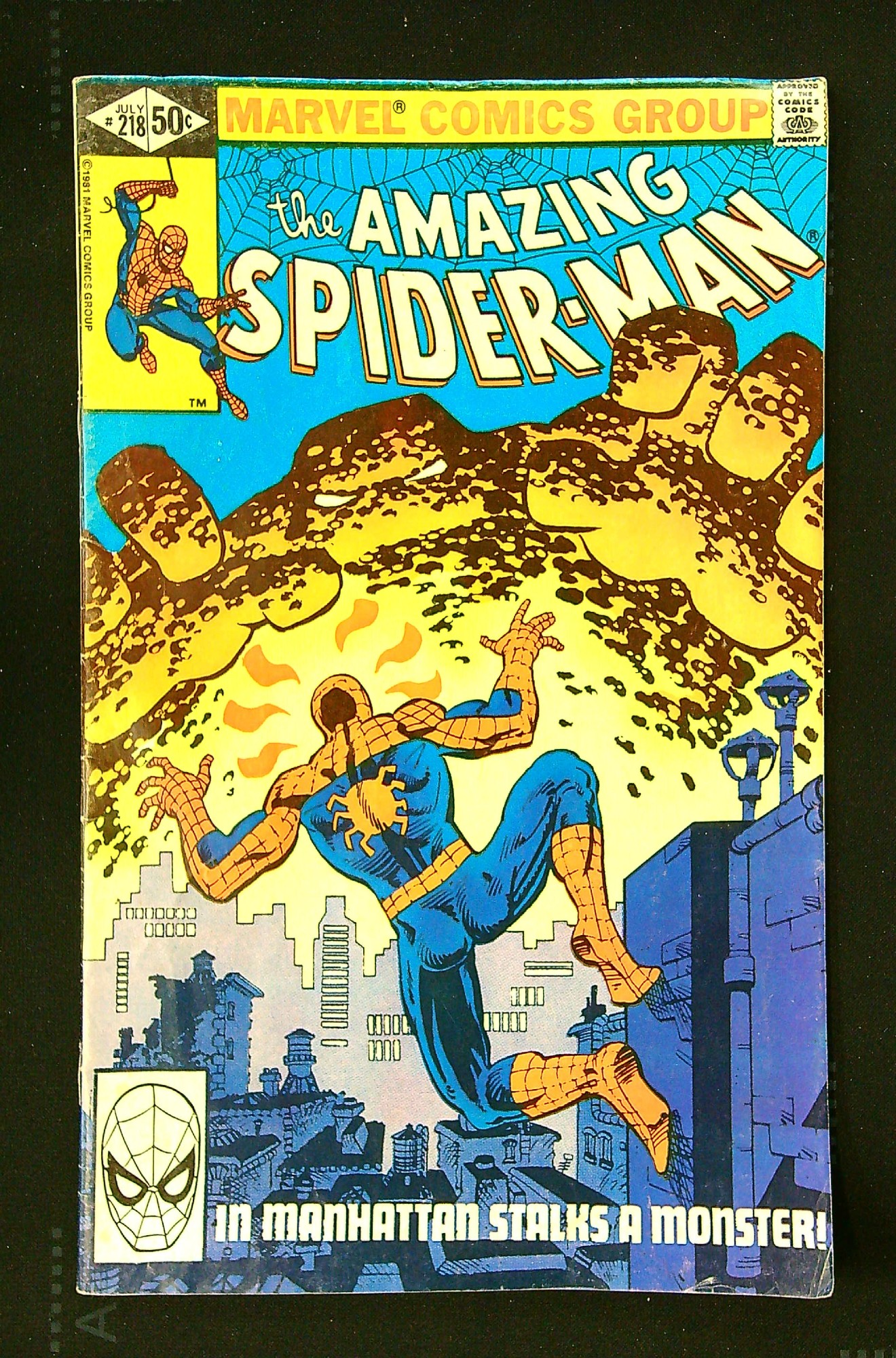 Cover of Amazing Spider-Man (Vol 1) #218. One of 250,000 Vintage American Comics on sale from Krypton!