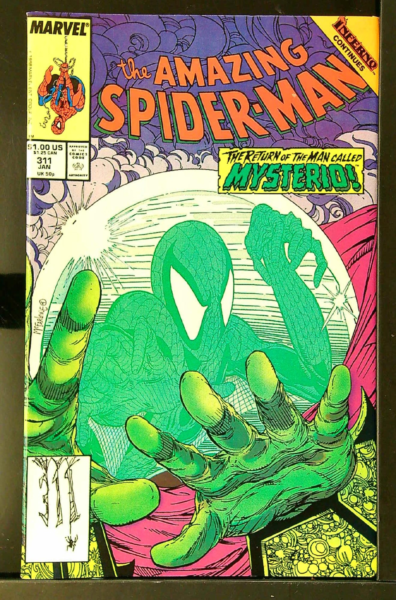 ACTUAL SCAN OF COMIC!<br> Cover of Amazing Spider-Man (Vol 1) #311. One of 250,000 Vintage American Comics on sale from Krypton!