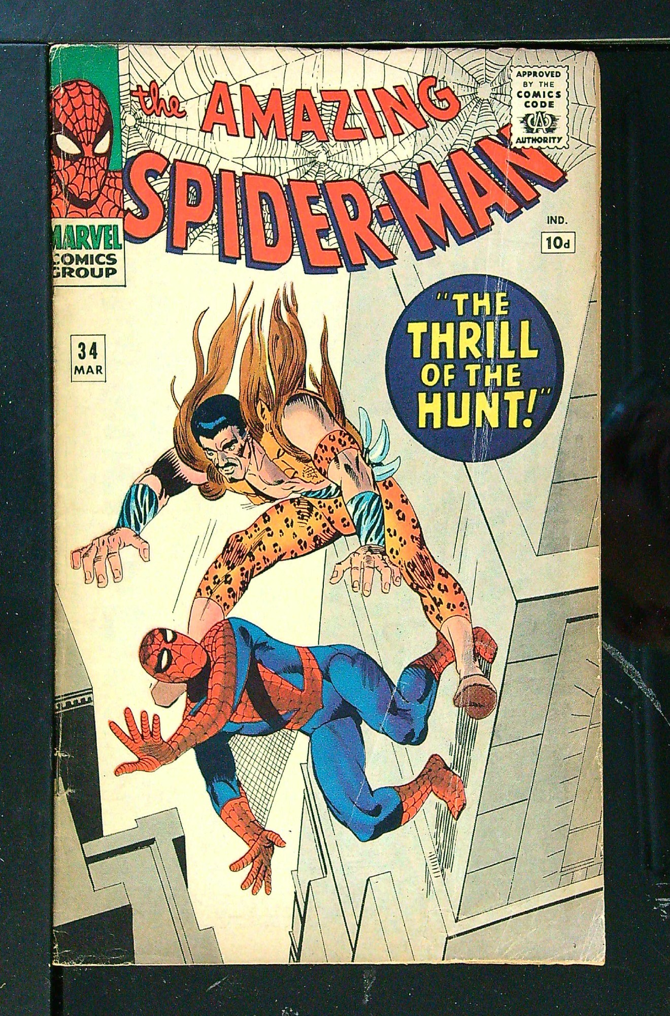 Cover of Amazing Spider-Man (Vol 1) #34. One of 250,000 Vintage American Comics on sale from Krypton!