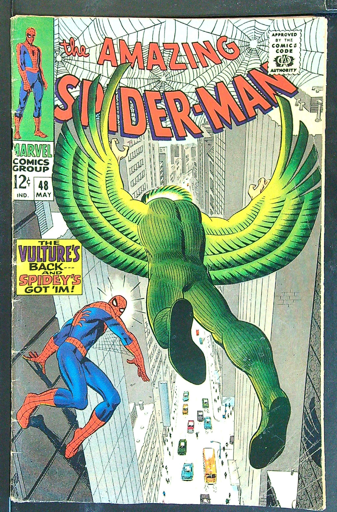 Cover of Amazing Spider-Man (Vol 1) #48. One of 250,000 Vintage American Comics on sale from Krypton!