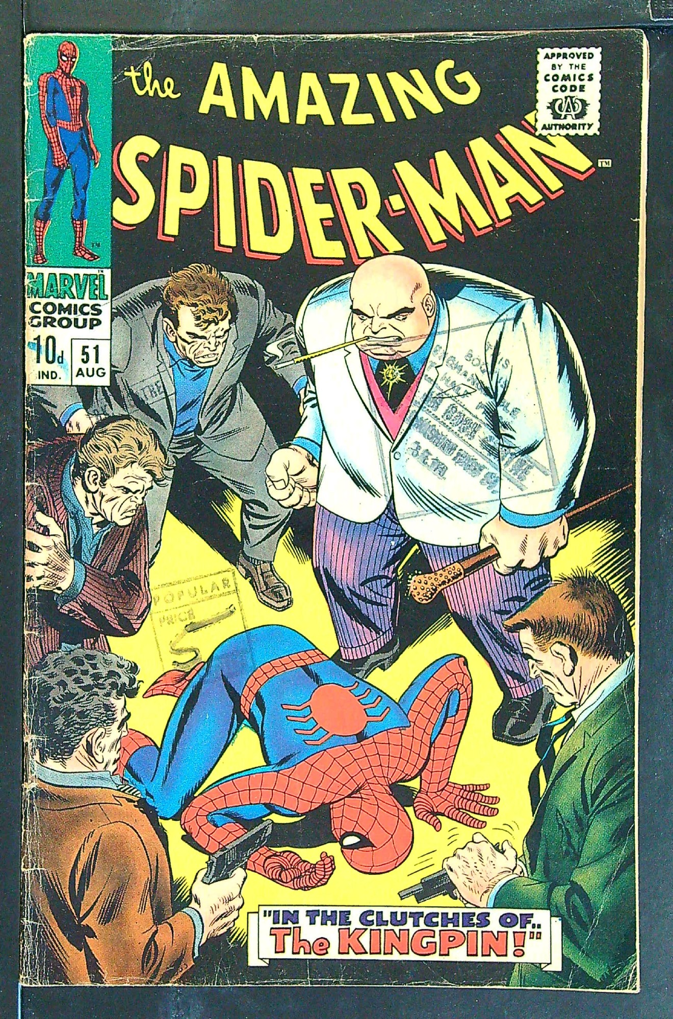 Cover of Amazing Spider-Man (Vol 1) #51. One of 250,000 Vintage American Comics on sale from Krypton!