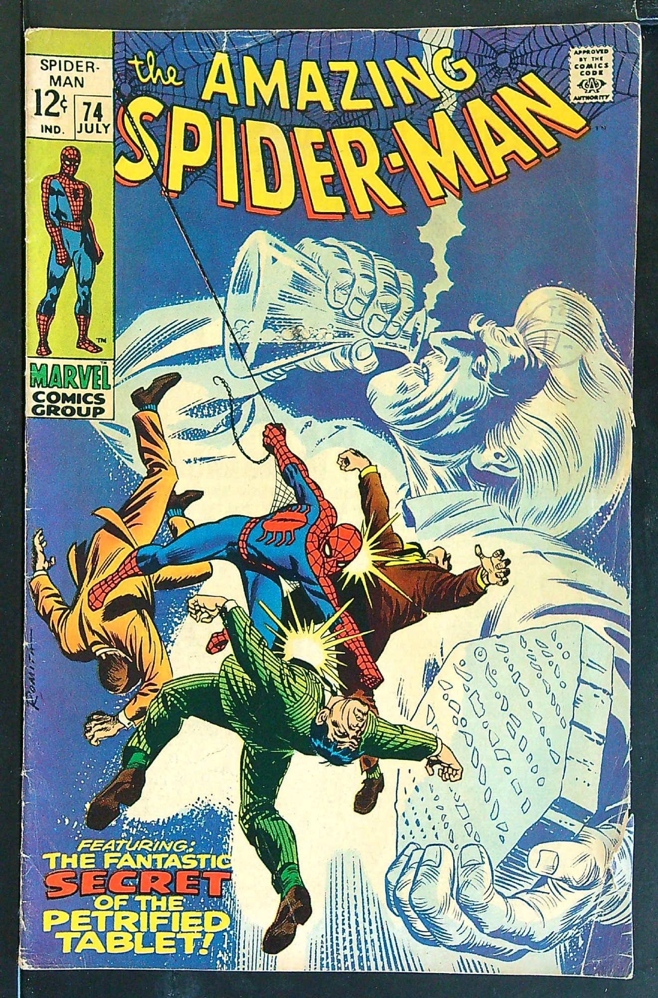 Cover of Amazing Spider-Man (Vol 1) #74. One of 250,000 Vintage American Comics on sale from Krypton!