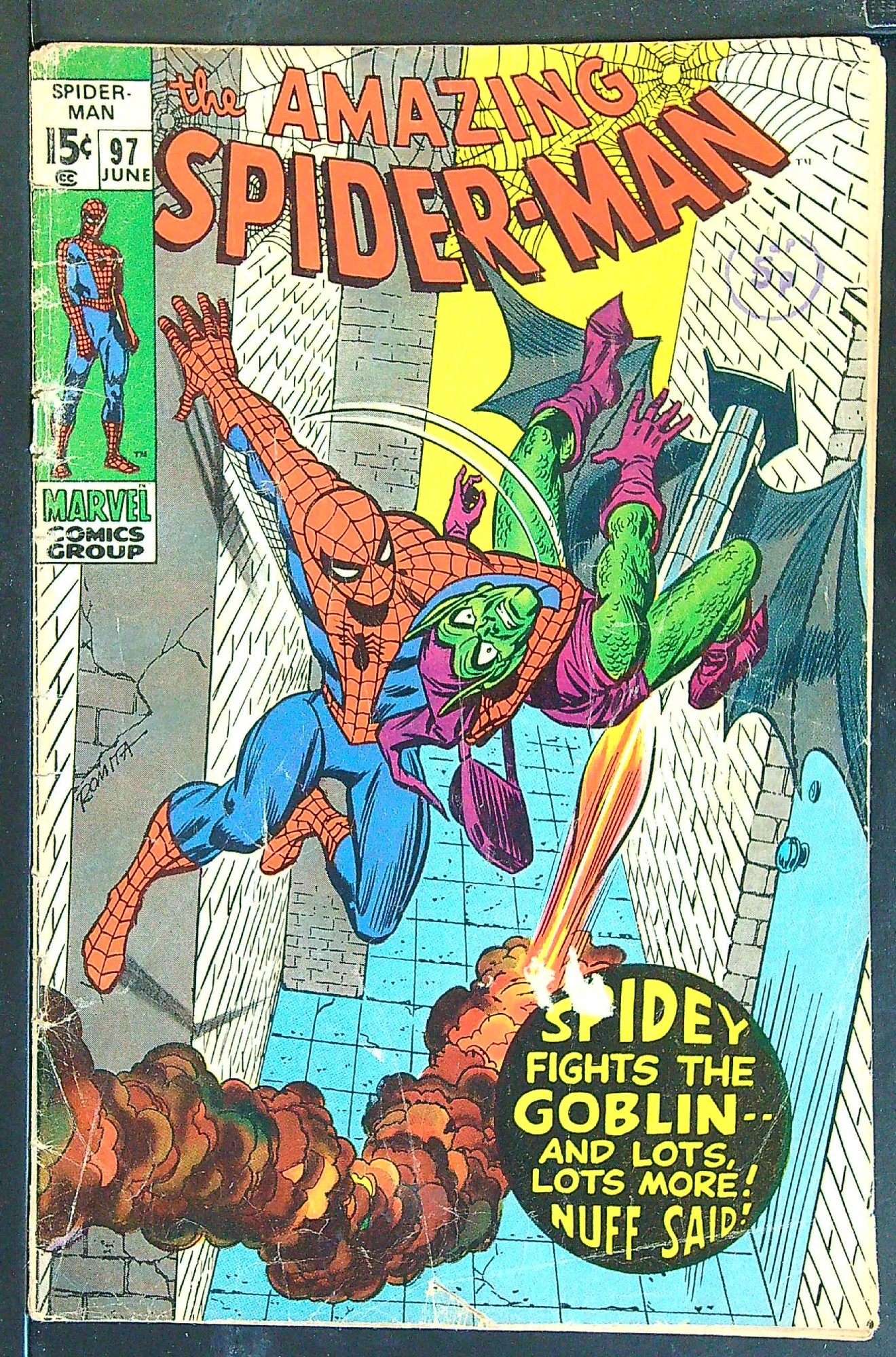 Cover of Amazing Spider-Man (Vol 1) #97. One of 250,000 Vintage American Comics on sale from Krypton!
