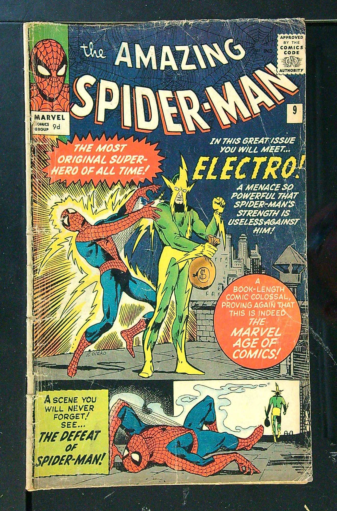 Cover of Amazing Spider-Man (Vol 1) #9. One of 250,000 Vintage American Comics on sale from Krypton!