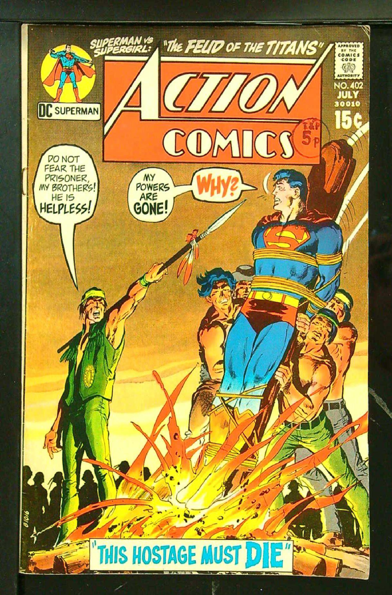 Cover of Action Comics (Vol 1) #402. One of 250,000 Vintage American Comics on sale from Krypton!
