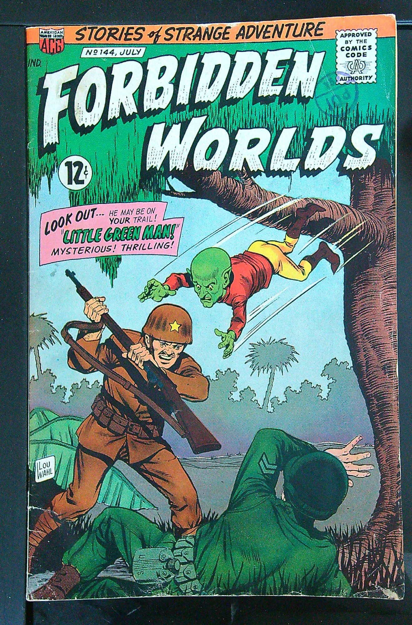 Cover of Forbidden Worlds (Vol 1) #144. One of 250,000 Vintage American Comics on sale from Krypton!