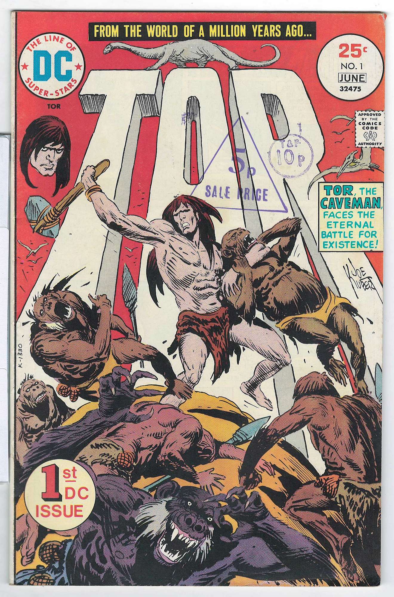 Cover of Tor (Vol 1) #1. One of 250,000 Vintage American Comics on sale from Krypton!