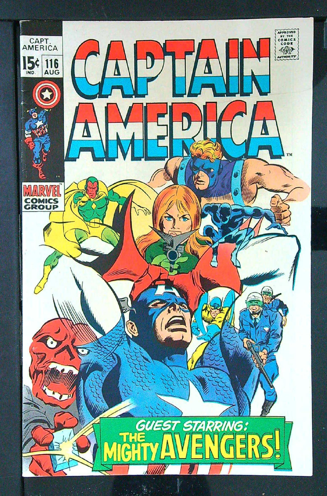 Cover of Captain America (Vol 1) #115. One of 250,000 Vintage American Comics on sale from Krypton!