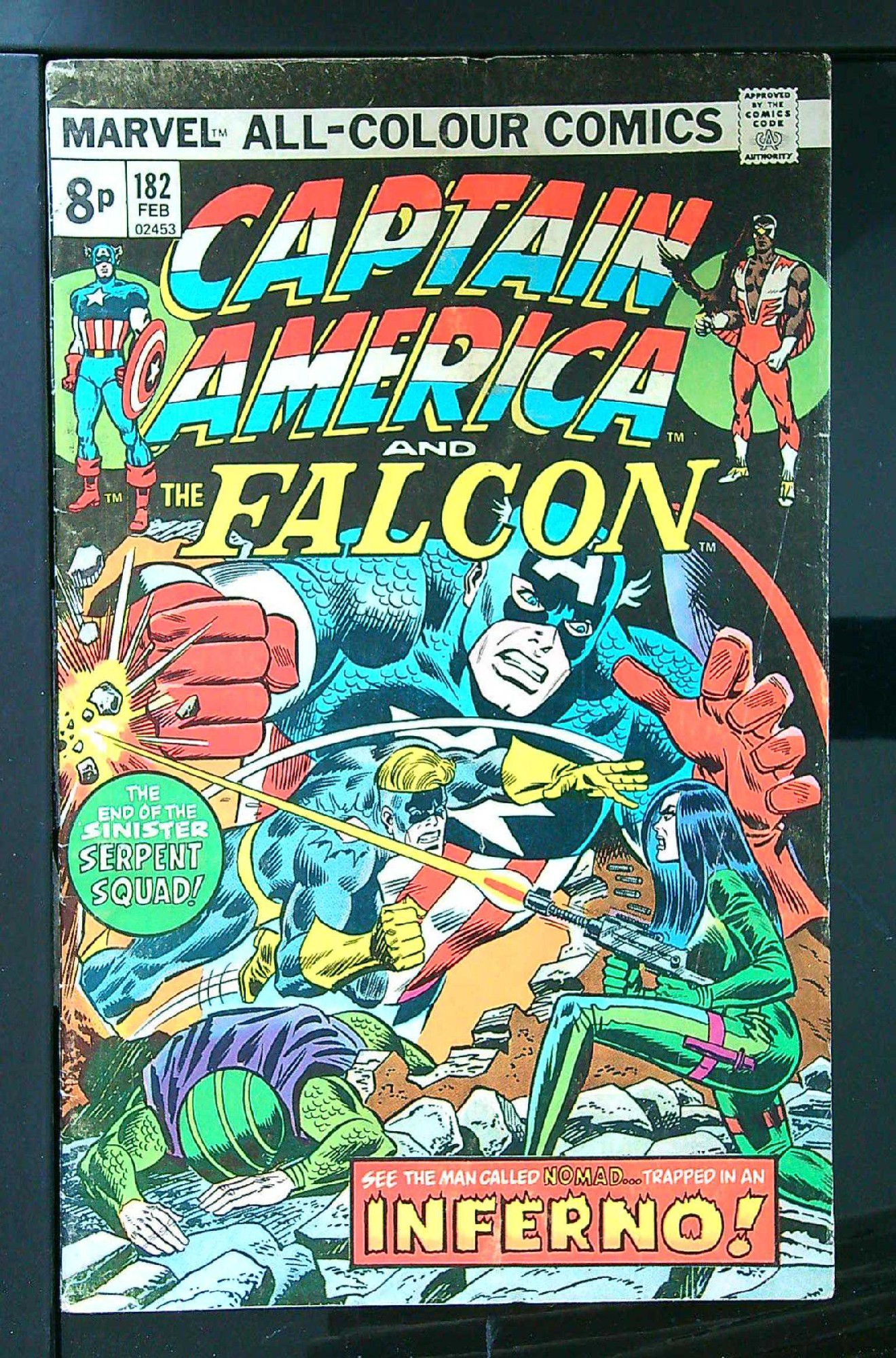 Cover of Captain America (Vol 1) #182. One of 250,000 Vintage American Comics on sale from Krypton!