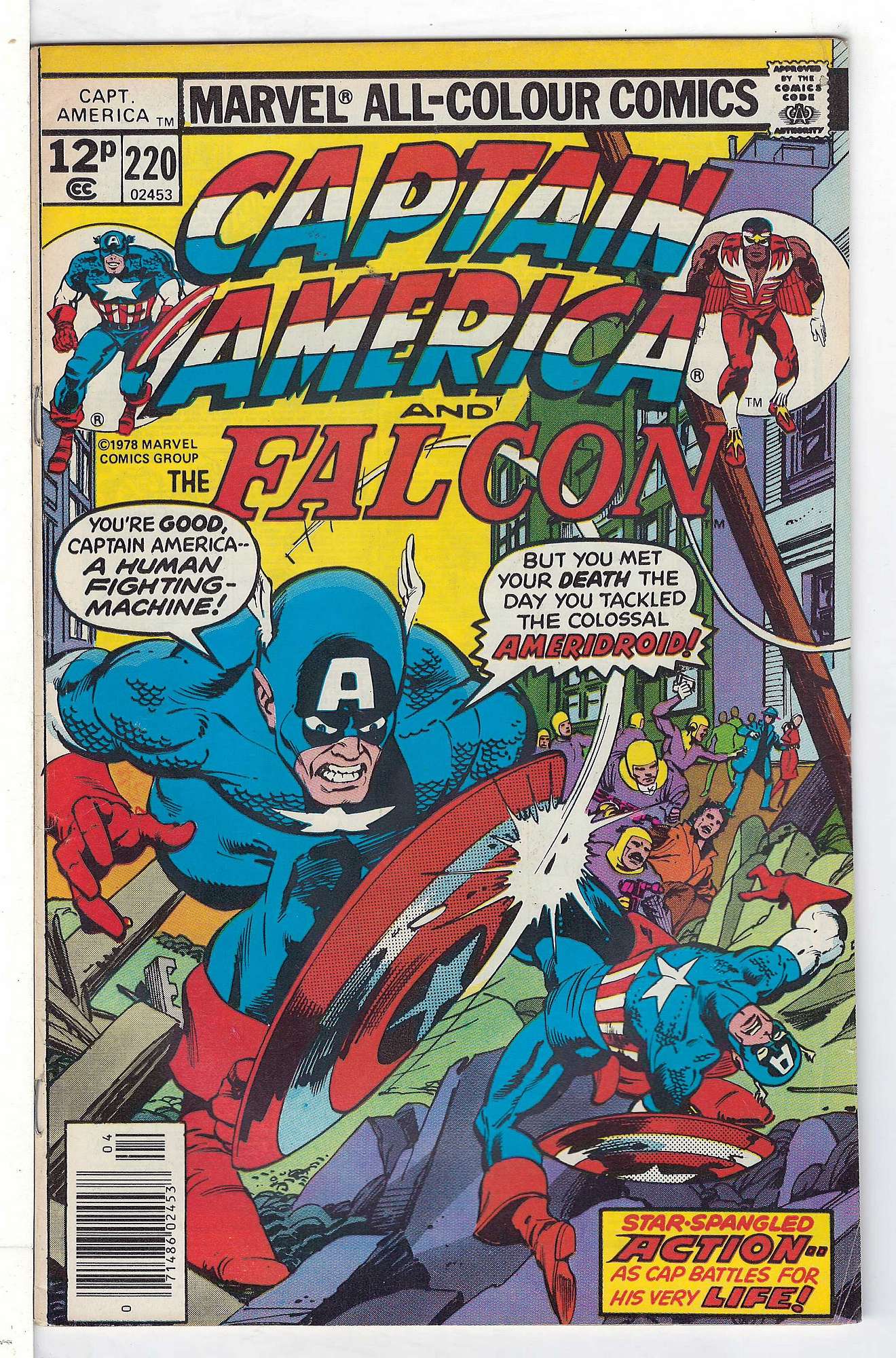 Cover of Captain America (Vol 1) #220. One of 250,000 Vintage American Comics on sale from Krypton!