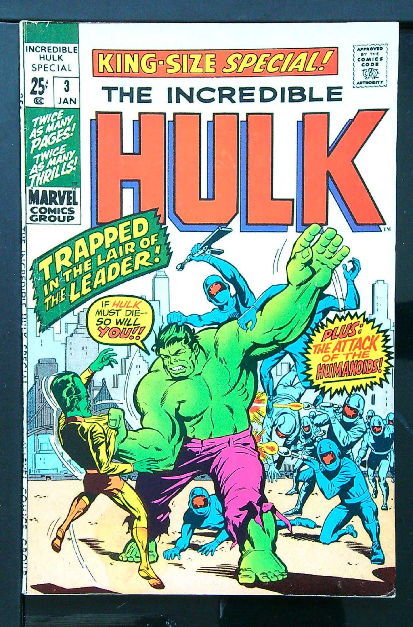 Cover of Incredible Hulk Annual #3. One of 250,000 Vintage American Comics on sale from Krypton!