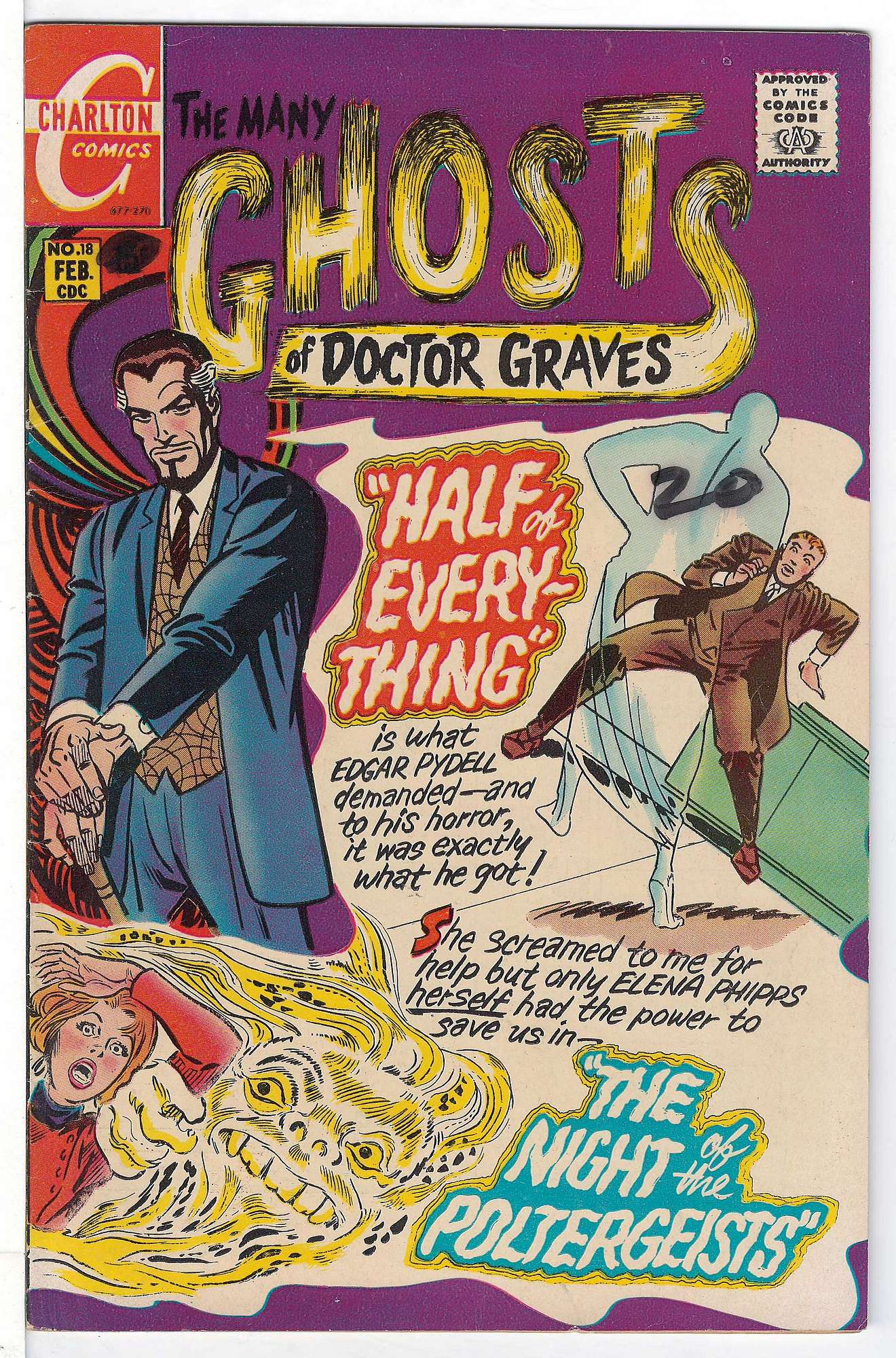 Cover of Many Ghosts of Doctor Graves #18. One of 250,000 Vintage American Comics on sale from Krypton!