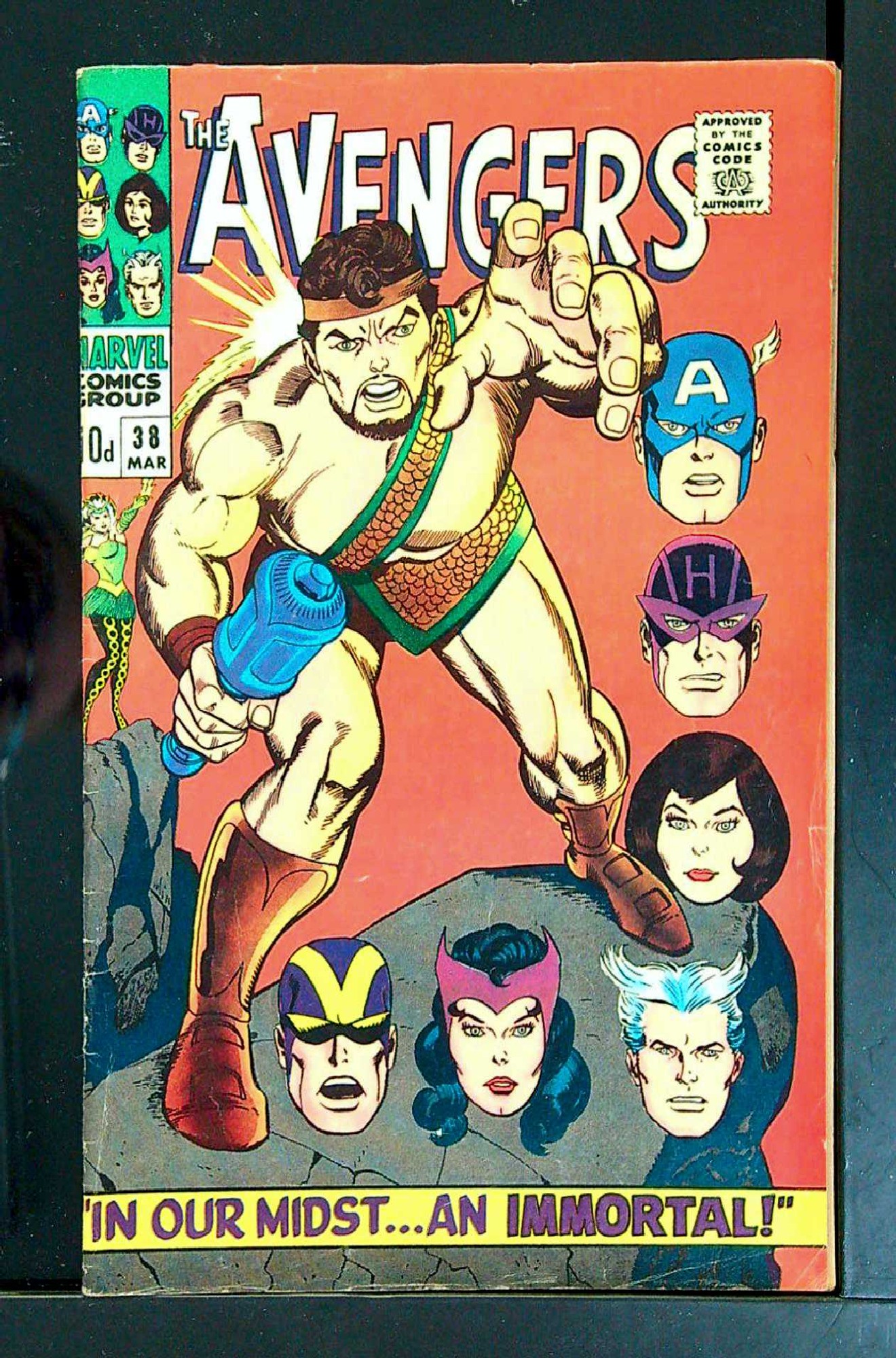 Cover of Avengers (Vol 1) #38. One of 250,000 Vintage American Comics on sale from Krypton!
