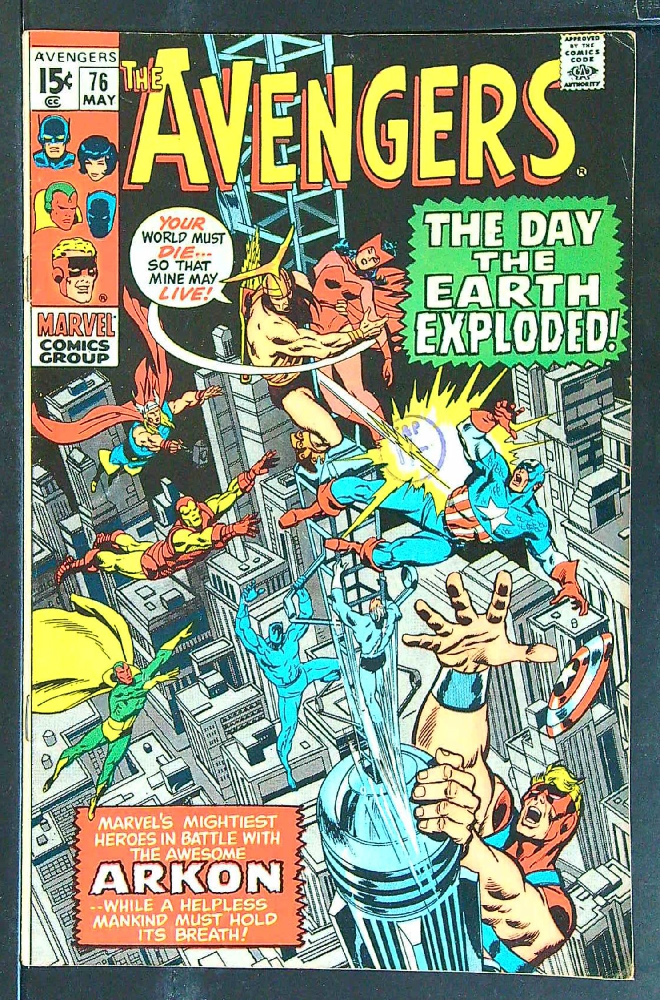 Cover of Avengers (Vol 1) #76. One of 250,000 Vintage American Comics on sale from Krypton!